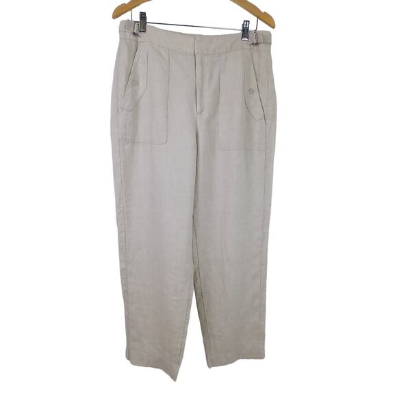 Athleta SZ 12 Voyager Linen Pant Color: Undyed - Picture 2 of 6
